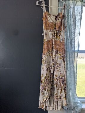 Free People Floral Maxi Boho Dress